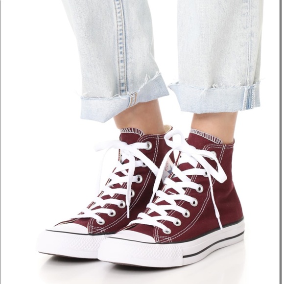 converse chucks burgundy